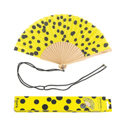 VENTAGLIO "YELLOW DOTS" GIALLO A POIS