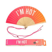 VENTAGLIO "I'M HOT" ROSA / ARANCIONE