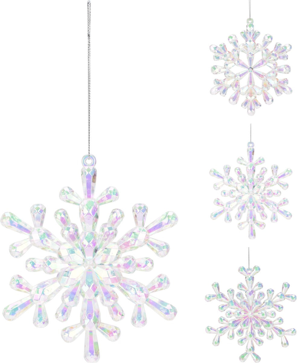 FIOCCO DI NATALE DA APPENDERE, 12CM, MODELLO ASSORTITO