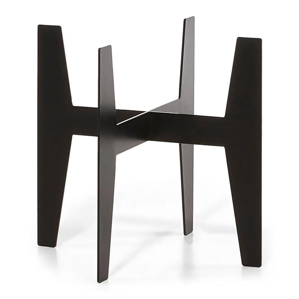 ALZATA IN RESINA COLORE NERO 30X30 CM