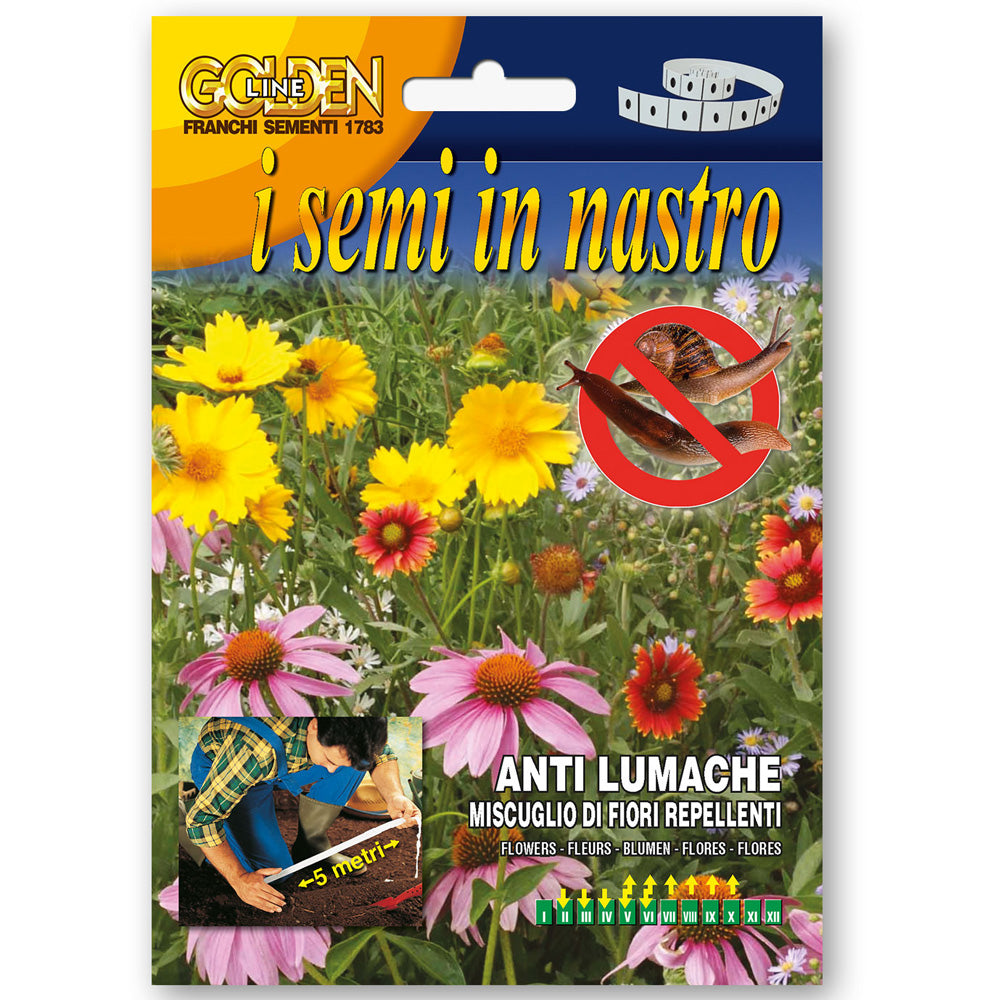SEMI DI FIORI MIX ANTI LUMACHE IN NASTRO FRANCHI SEMENTI