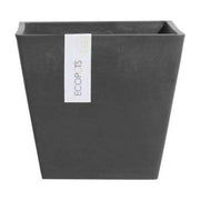 VASO QUADRATO ROTTERDAM NERO 40X40XH36CM
