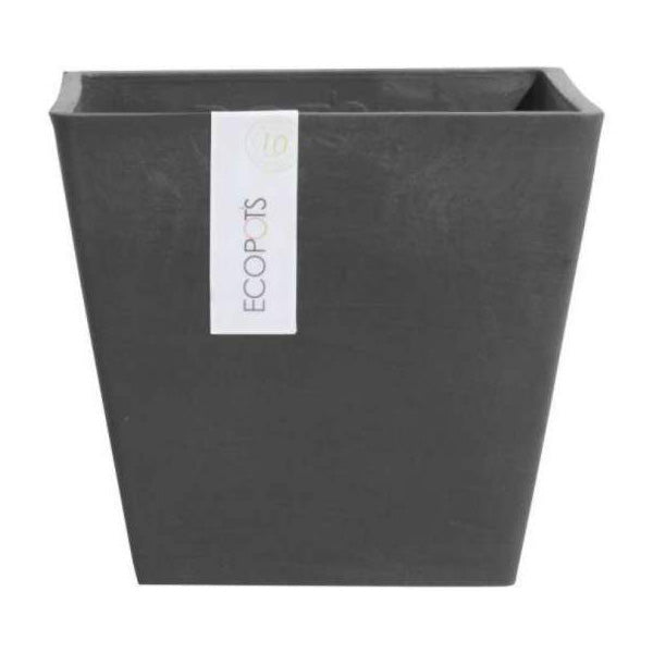 VASO QUADRATO ROTTERDAM NERO 40X40XH36CM