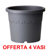 OFFERTA 4 VASO ALGARVE CILINDRO 35CM ANTHRACITE