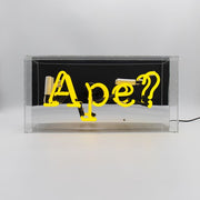 INSEGNA LUMINOSA NEON SCRITTA APE?