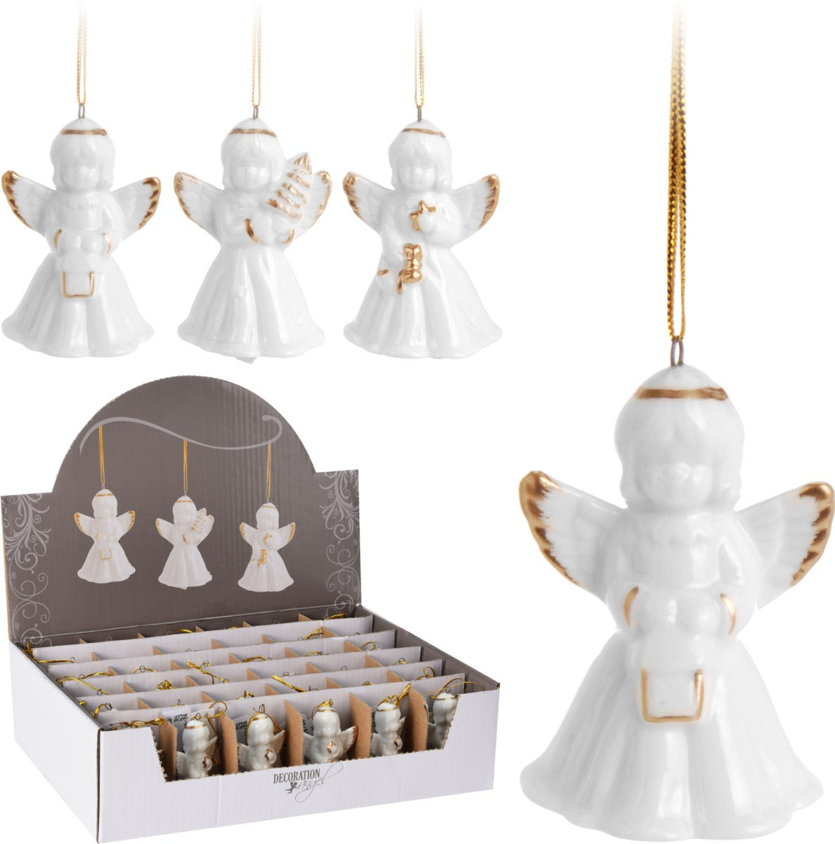 PENDENTE ANGELO BIANCO 6CM ASSORTITO