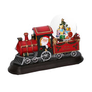 TRENINO IN RESINA CON LED E MUSICA 24X8,5H17CM