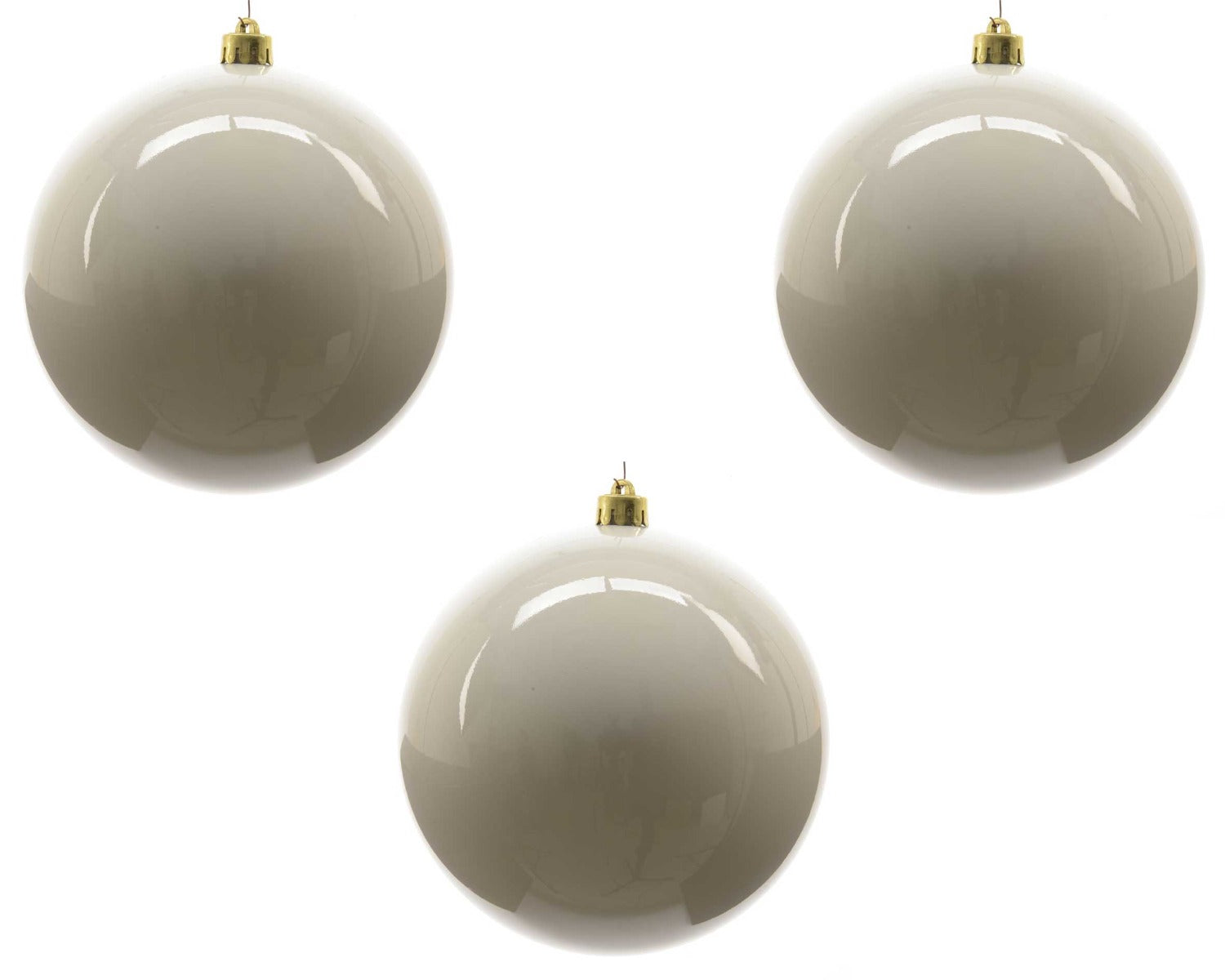 OFFERTA 3 PALLINE DI NATALE 14 CM BIANCO LANA