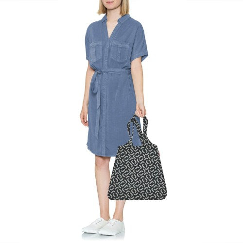 BORSA PER LA SPESA MINI MAXI SHOPPER SIGNATURE BLACK