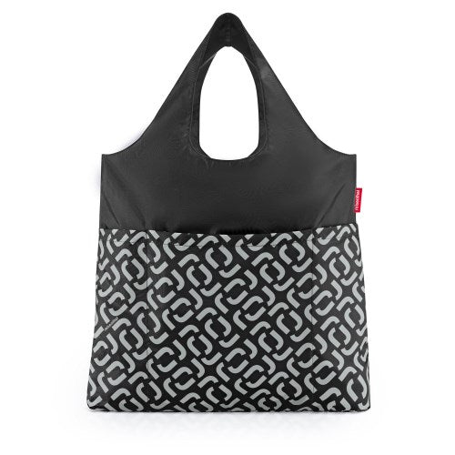 BORSA PER LA SPESA MINI MAXI SHOPPER PLUS SIGNATURE BLACK