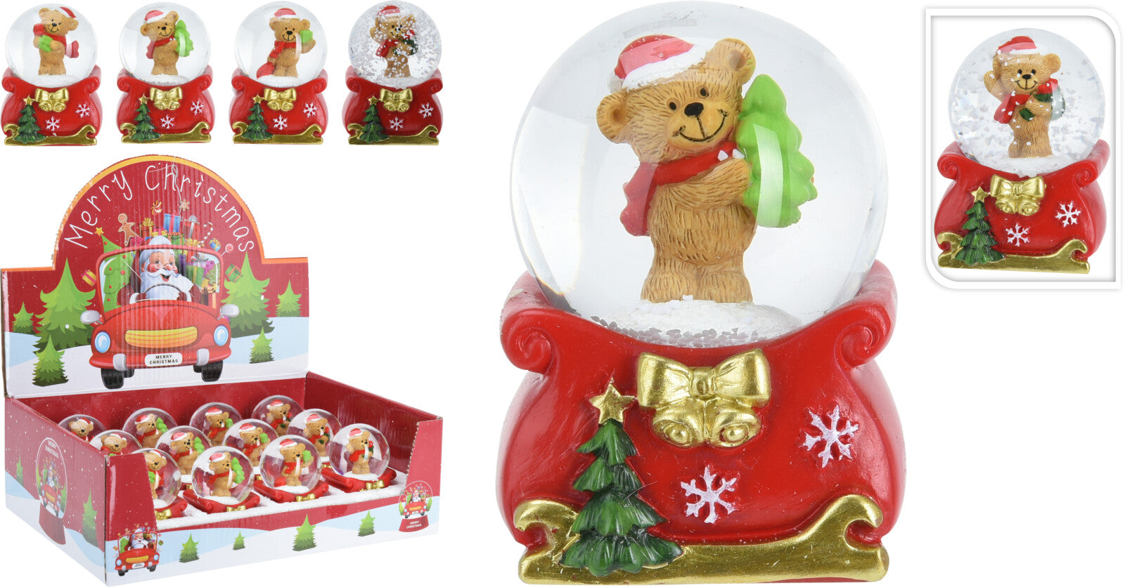 SFERA AD ACQUA ORSO 6CM ASSORTITA