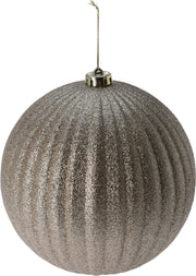 PALLINA DI NATALE XL 18CM ORO CON GLITTER