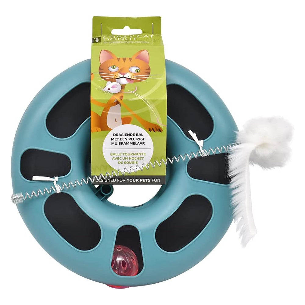 GIOCO PER GATTI 3 IN 1 CRAZY CAT DONUT COLORI ASSORTITI