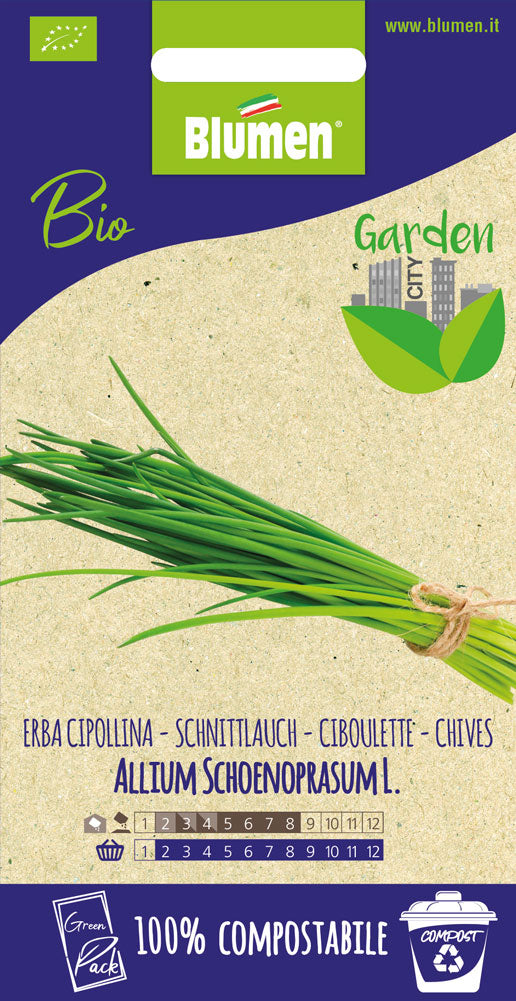 SEMI DI ERBA CIPOLLINA BIO GREENPACK