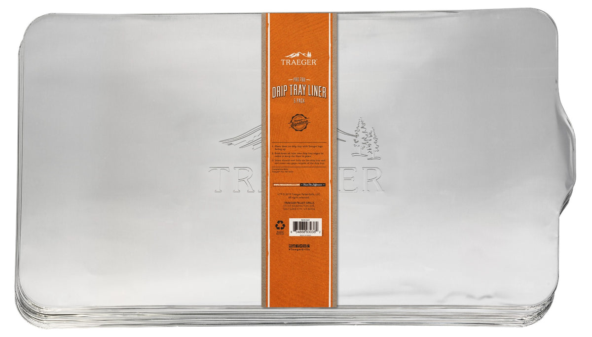 DRIP TRAY LINER FODERE VASSOI RACCOGLI GOCCE 5PZ PER BARBECUE PRO 780 TRAEGER