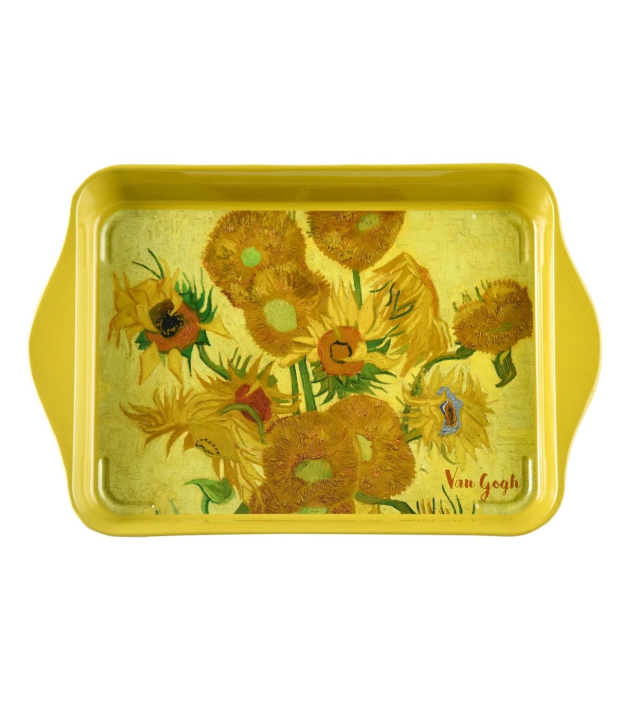 Vassoio individuale in metallo Girasoli di Van Gogh Giallo Peraga Christmas