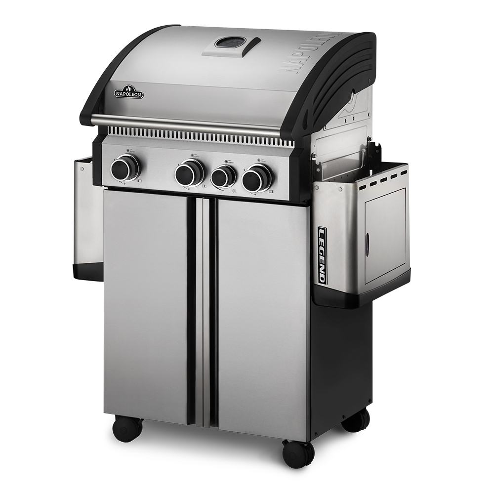 BARBECUE A GAS LEGEND 410 CON 3 BRUCIATORI E 1 FORNELLO 14,4 KW