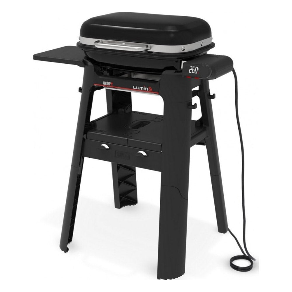BARBECUE ELETTRICO LUMIN SMART COMPACT CON STAND NERO