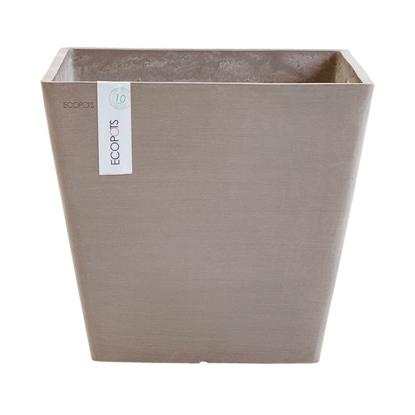 VASO QUADRATO ROTTERDAM TORTORA 20X20XH17,5CM