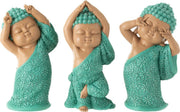 Statuetta "Monaco divertente" 13.5X10X20cm Assortito