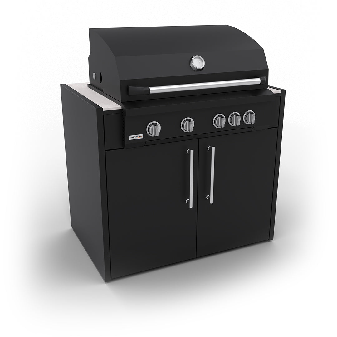 BARBECUE A GAS LUMEN 5 FUOCHI - MODULO PER CUCINA ELYSIA FONTANA FORNI