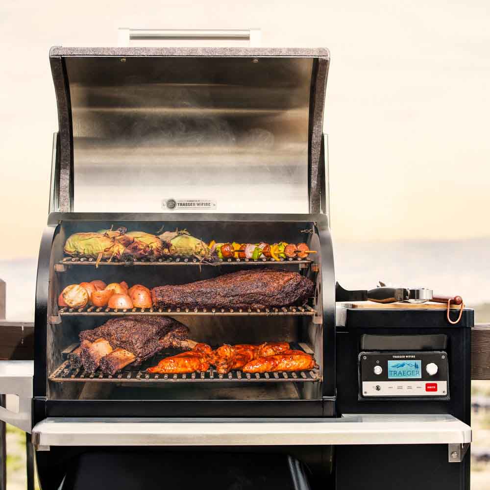 BARBECUE A PELLET TIMBERLINE 850 NERO + MEATER PLUS