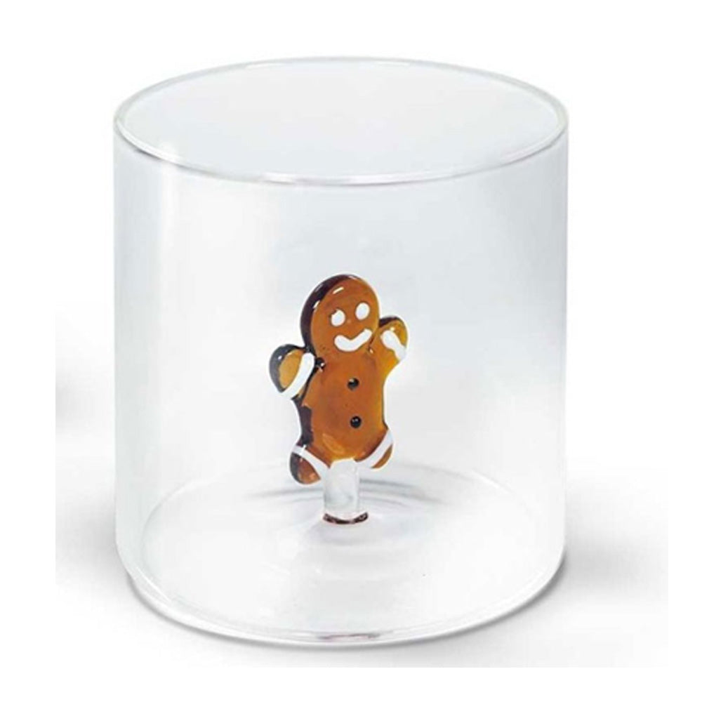 BICCHIERE DA ACQUA 250 ML NATALIZIO IN VETRO BOROSILICATO ASSORTITO