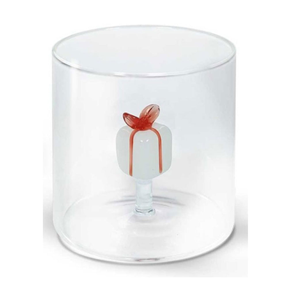 BICCHIERE DA ACQUA 250 ML NATALIZIO IN VETRO BOROSILICATO ASSORTITO