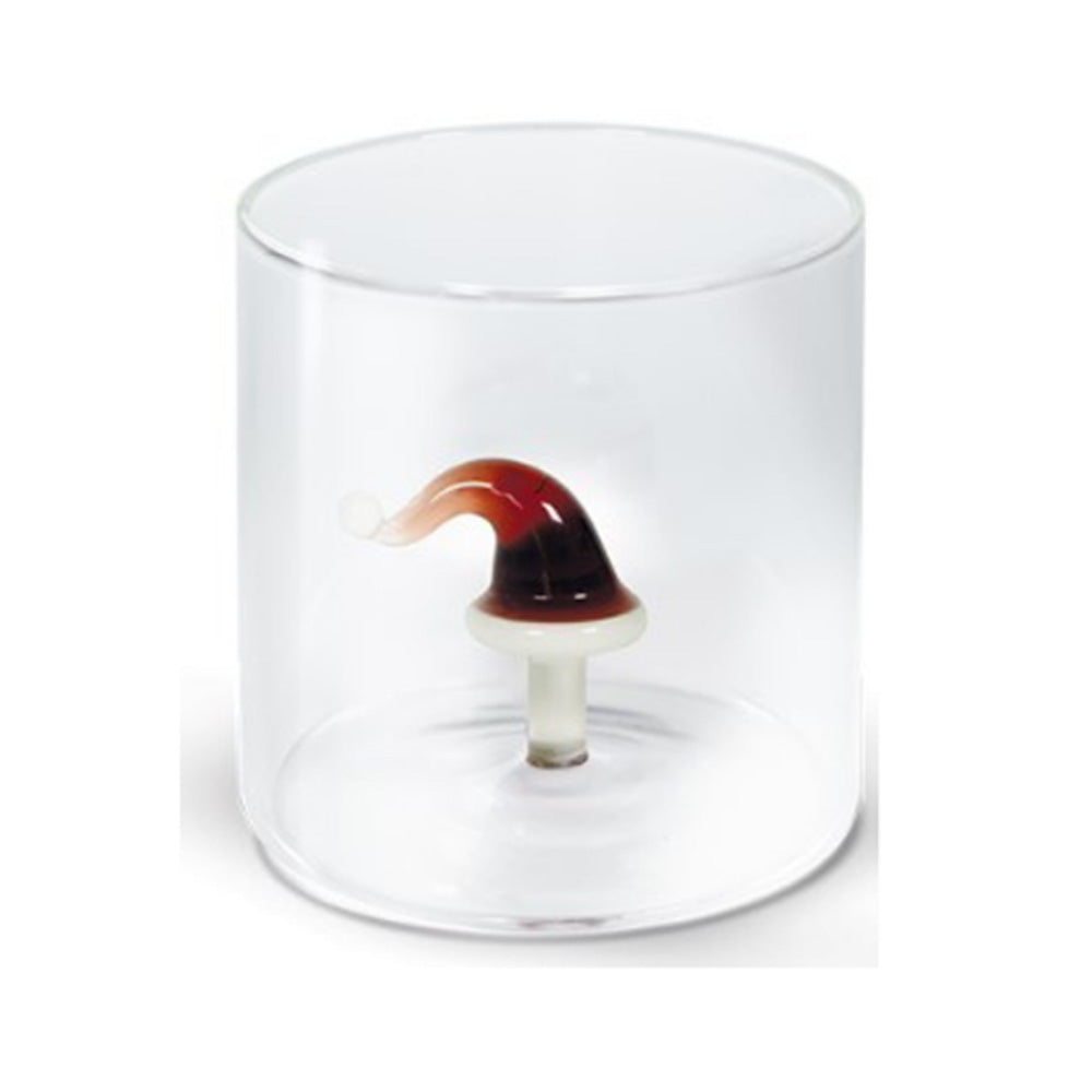 BICCHIERE DA ACQUA 250 ML NATALIZIO IN VETRO BOROSILICATO ASSORTITO