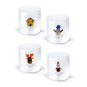 BICCHIERE IN VETRO BOROSILICATO 250ML NATALIZIO ASSORTITO