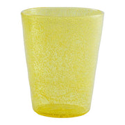 BICCHIERE IN VETRO SOFFIATO GIALLO