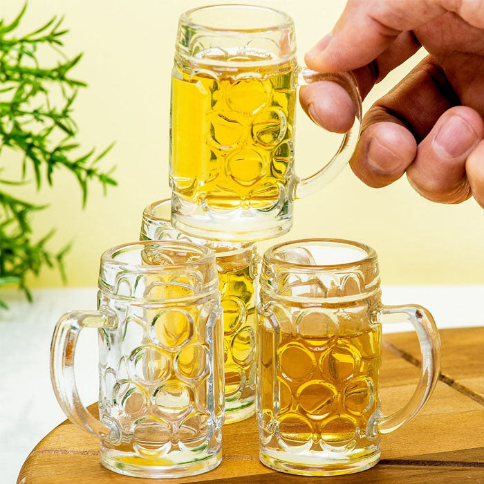SET BICCHIERINI DA SHOT BOCCALE DI BIRRA 4 PEZZI