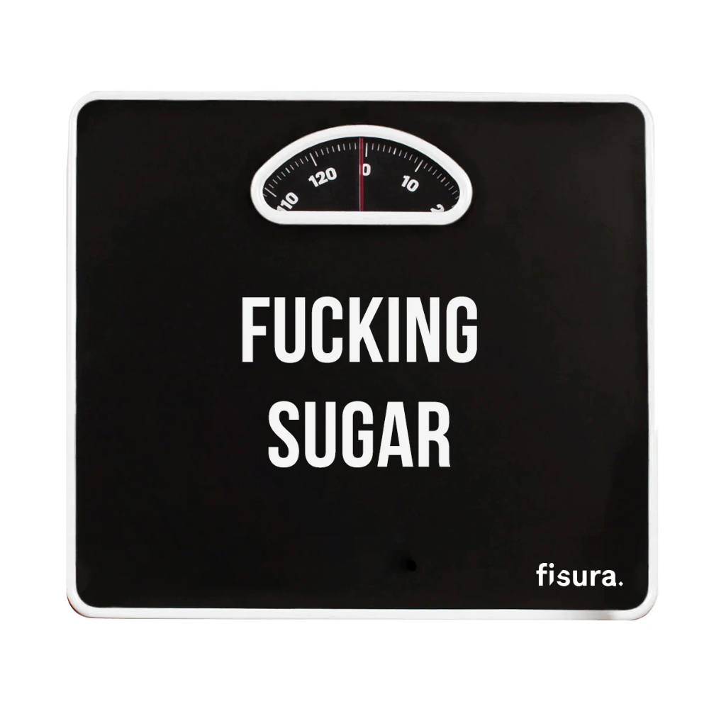 BILANCIA PESAPERSONE "FUCKING SUGAR" NERA