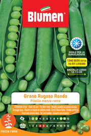 SEMI DI PISELLI MEZZA RAMA GRANO RUGOSO RONDO
