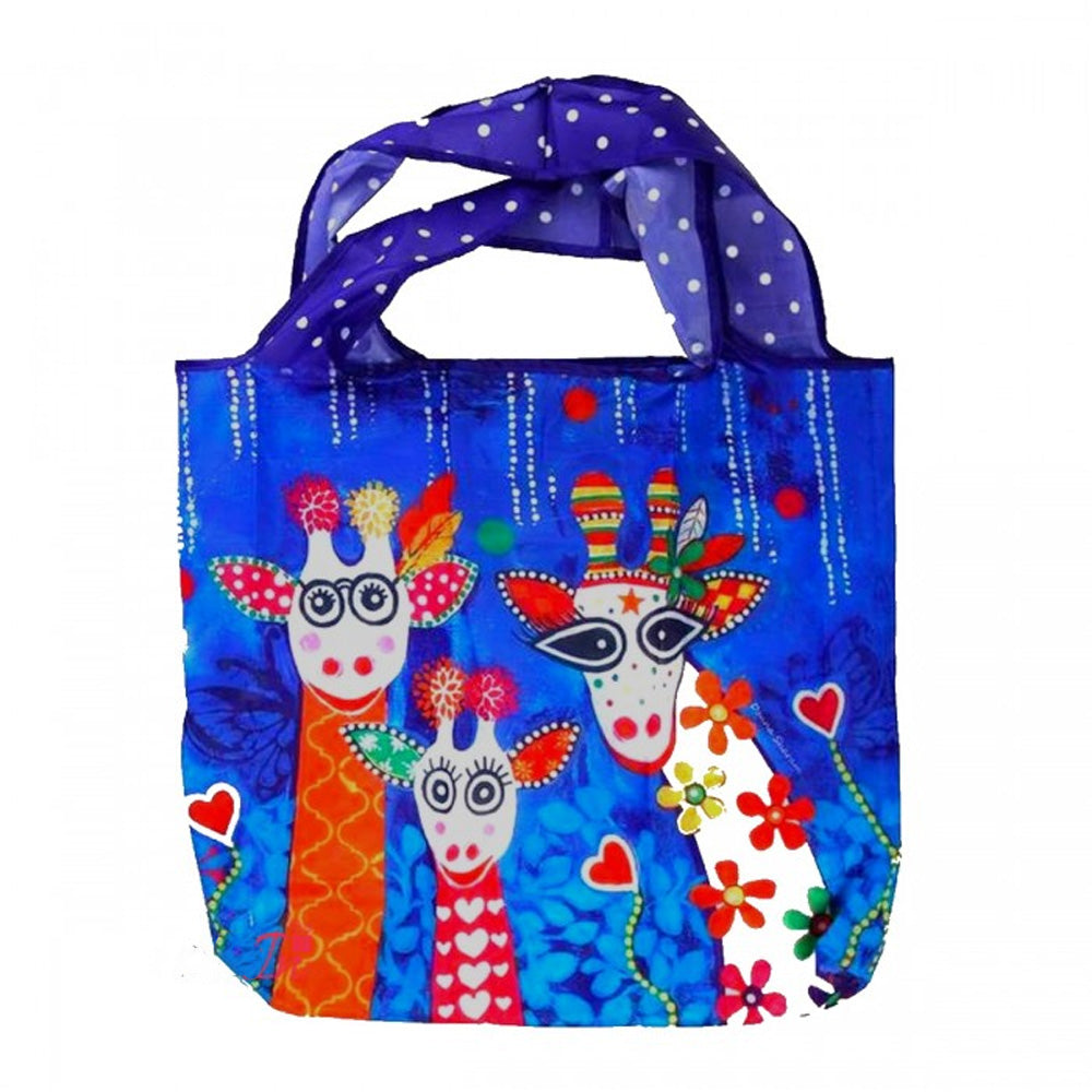 BORSA SHOPPER LOVE HEARTS ECO GIRAFFE