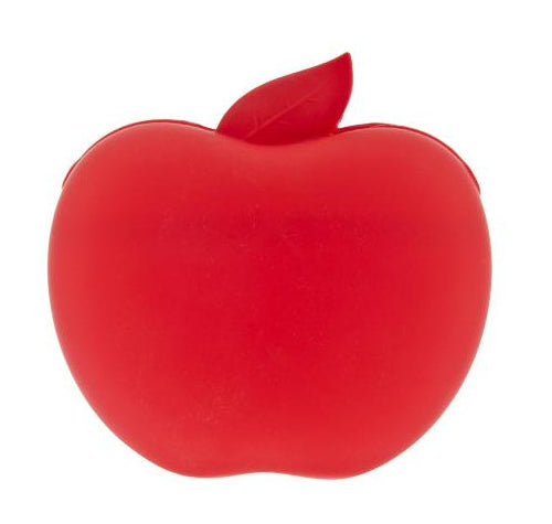 PORTA SNACK PER CANI A FORMA DI MELA 13X12X5CM ROSSO