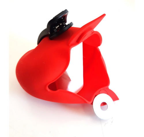 PORTA SNACK PER CANI A FORMA DI MELA 13X12X5CM ROSSO
