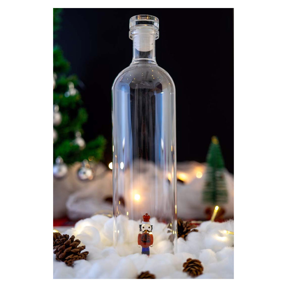BOTTIGLIA IN VETRO BOROSILICATO CON TAPPO 1,2L SCHIACCIANOCI