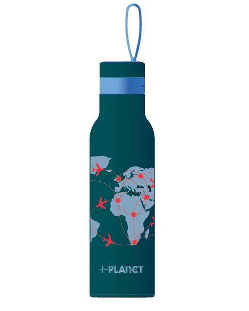 BOTTIGLIA TERMICA 500ML CON MAPPAMONDO