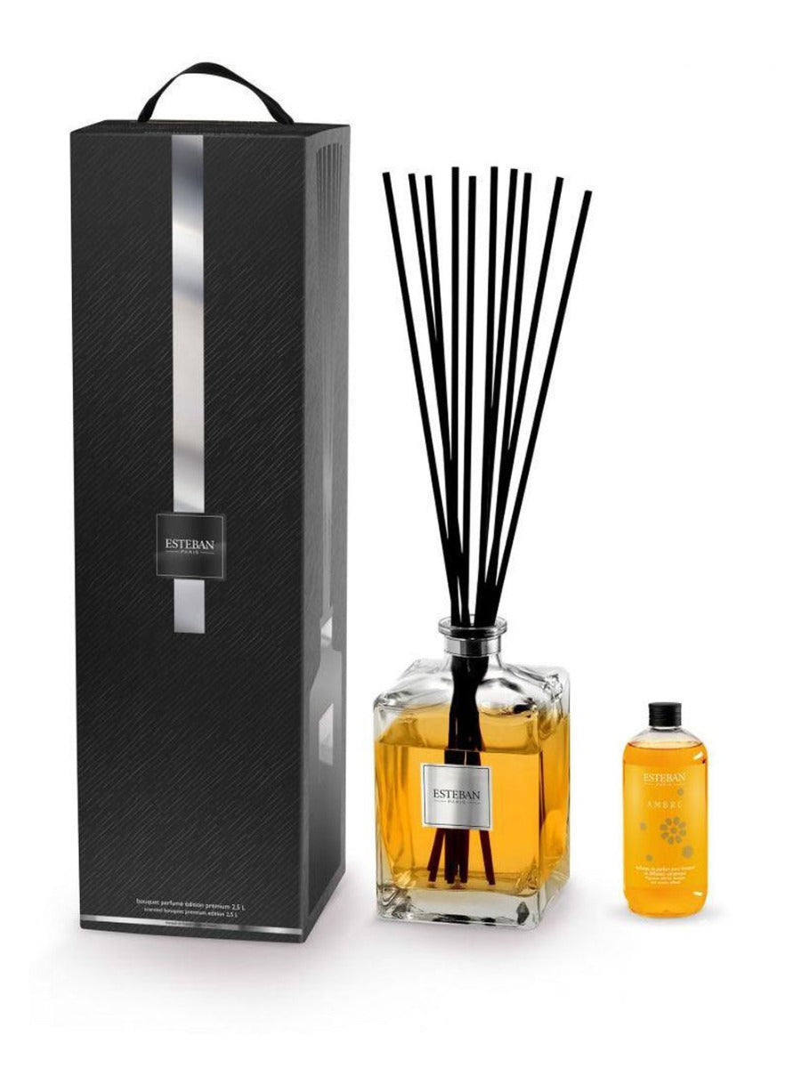 DIFFUSORE A BASTONCINO BOUQUET ED.PREMIUM 2,5LT AMBRE