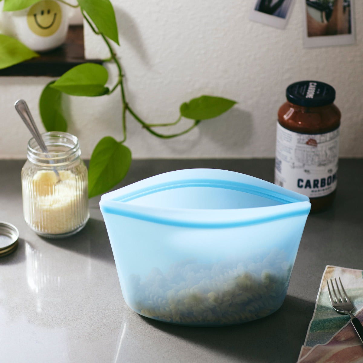 SACCHETTO BUSTA PER ALIMENTI RIUTILIZZABILE 100% SILICONE BOWL 6 CUP