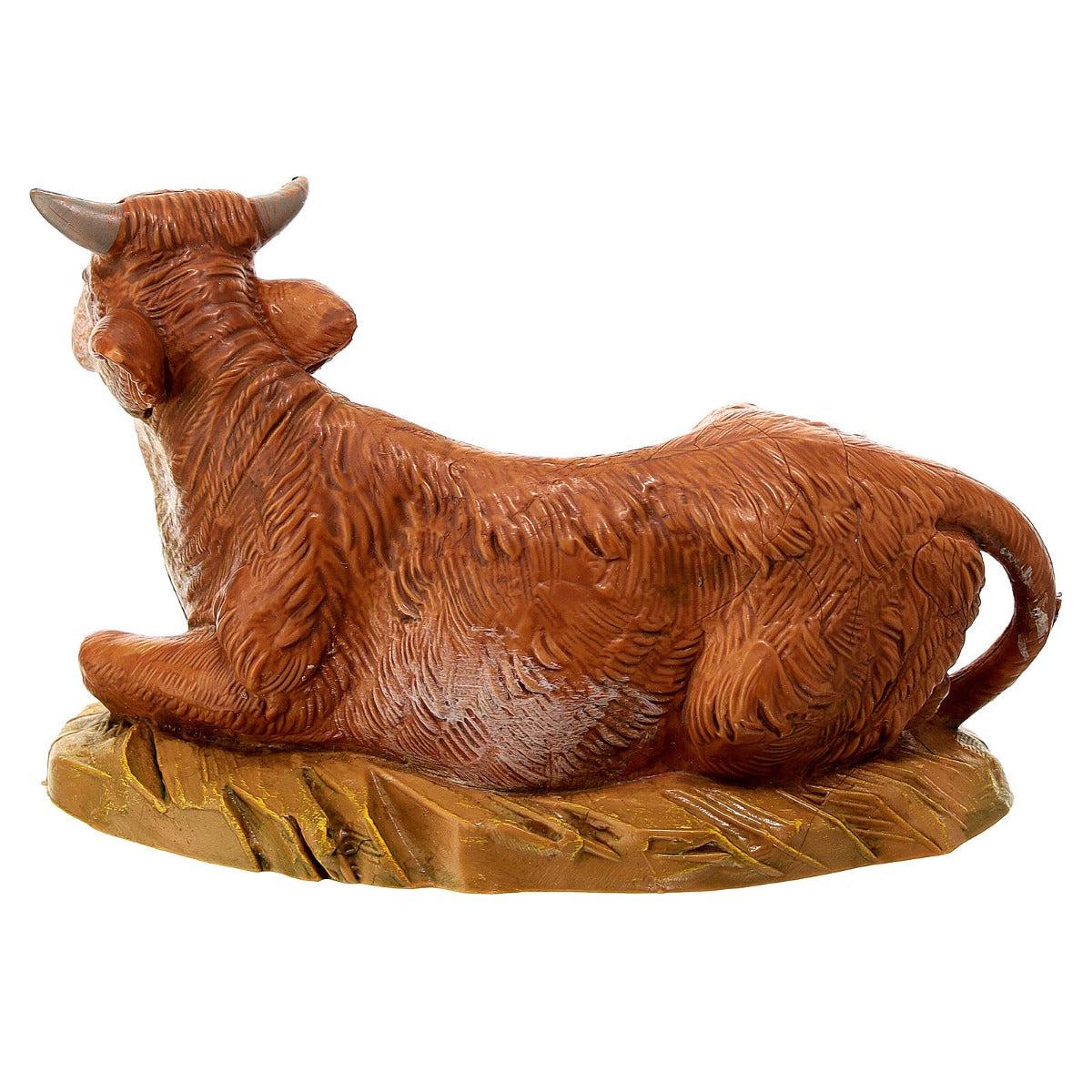 BUE SEDUTO 12CM STATUETTA IN RESINA