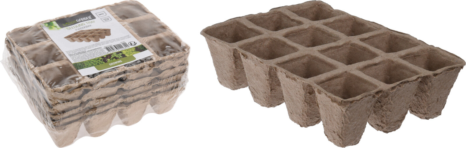6 VASETTI BIODEGRABILI CON 12 CELLE