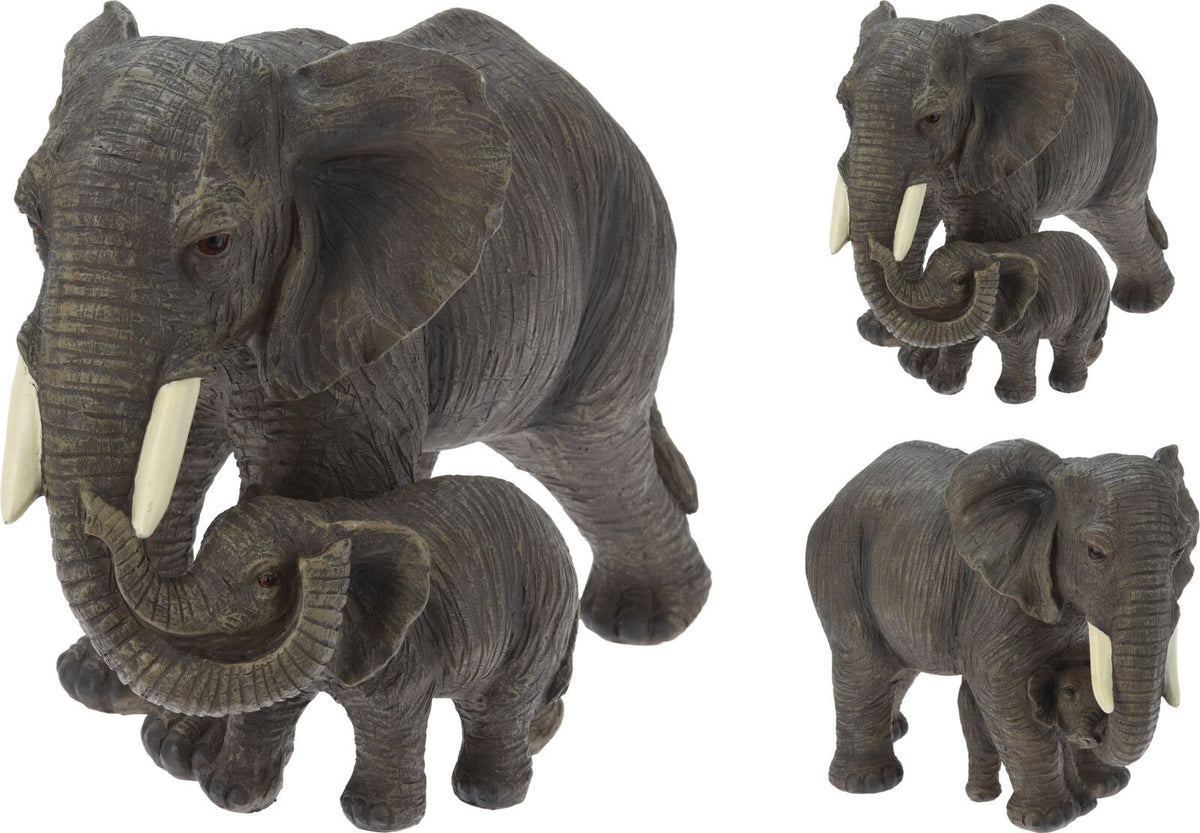 Coppia di Elefanti Decorativi - 28 cm
