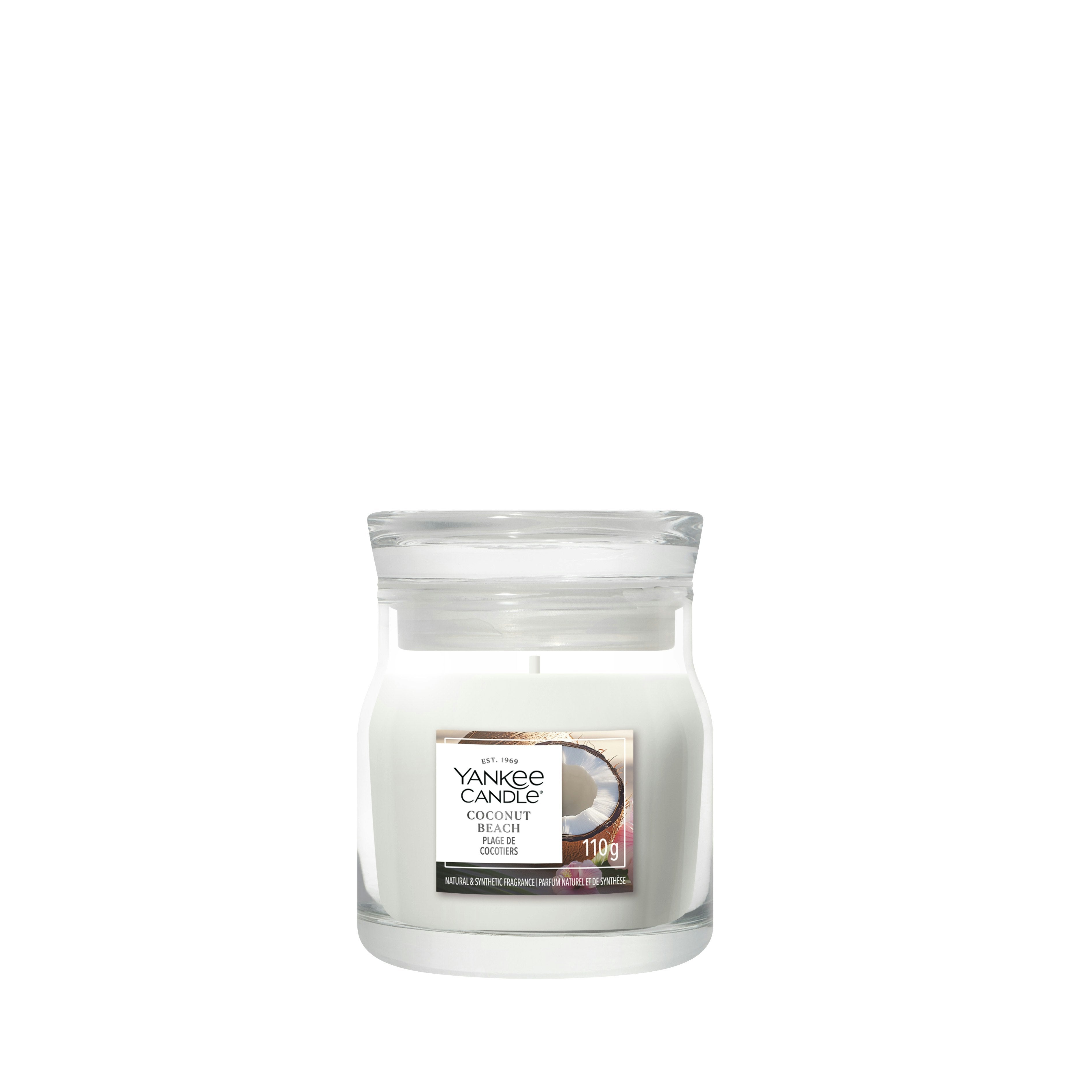 Candela Piccola Signature Coconut Beach 110g Bianca Yankee Candle