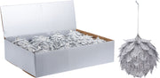 OFFERTA 4 PALLINE 10CM FOGLIA ARGENTO