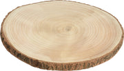 DISCO DECORATIVO IN LEGNO NATURALE 25X2CM