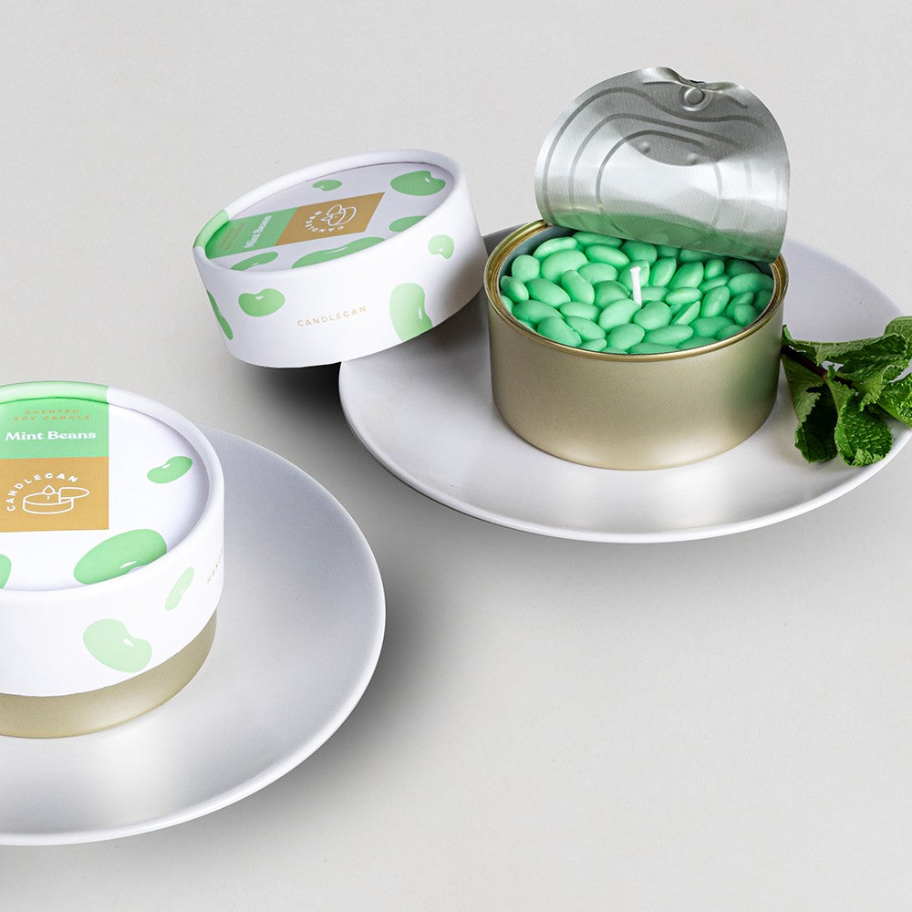 CANDELA FAGIOLI ALLA MENTA - CANDLE MINT BEANS