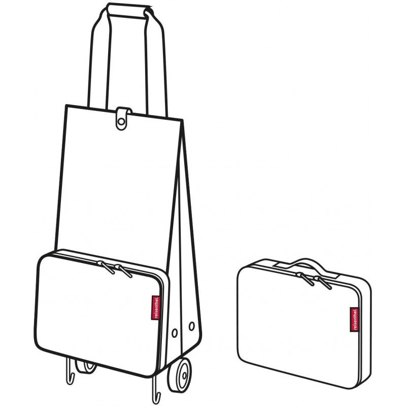 TROLLEY PER LA SPESA RICHIUDIBILE FOLDABLETROLLEY MIXED DOTS RED