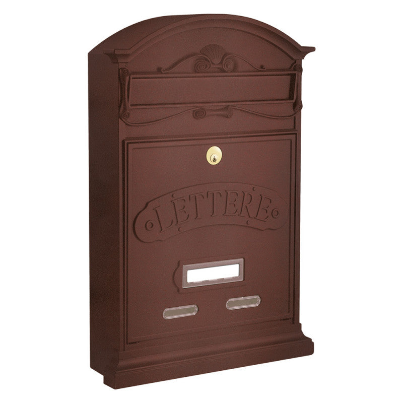 CASSETTA POSTALE LETTERE COLORE RUGGINE